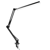 Aluminum Alloy Folding Clip-on USB LED Table Lamp Long Arm Touch Control Dimmable Desk Lamp Eye Protection Table Light