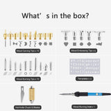 Soldering Iron  Pyrography Wood cautery tool Embossing Burning Set 30 in1 Welding Kit Adjustable Temperature Electric Soldering