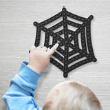 Large Spider Web Push Bubble Rainbow Rebirth Toy Sensory Squeeze Toy Fidget Toys Halloween Christmas Kids Gift Freeshipping