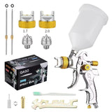 Professional HVLP Spay Gun 1.4/1.7/2.0mm Nozzle Gravity Airbrush for Car Painting Water Based Air Spray Gun Furniture Wall