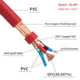 HiFi  Audio Bulk Power Cable 4N Oxygen-Free Copper DIY High Quality HiFi Cable