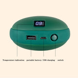 Portable 2 In 1 USB Rechargeable Electric Hand Warmer For Winter Double-sided Heating Mini 5000/10000mah Mobile Power Supply