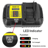 DCB118 Battery Charger For Dewalt Battery 10.8V-20V DCB200 DCB101 DCB115 DCB107 DCB105 DCB140 &amp;DCB112