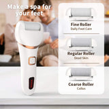 Electronic Feet File Hard Skin Callus Remover Scrubber Home Pedicure Exfoliation Tool Rechargeable Foot care tools @ME88
