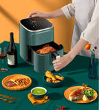 220V Automatic Electric Air Fryer For Home Kitchen Food Fryer Without Oil 5.5L Frying Oven Pot Machine Cooking Appliances