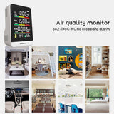 CO2 Detector TVOC HCHO Temperature Humidity Detecting Tool Intelligent Home Desktop Indoor Outdoor Detect Air Quality Monitor