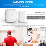 Wireless Doorbell Outdoor Waterproof Smart Doorbells 58 Songs Door Chimes 150 Meters Remote Door Bell
