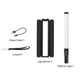 RGB Handheld LED Light Wand 122 Leds Colorful Photography Lighting Stick Rechargeable Photo Studio Fill Lamp
