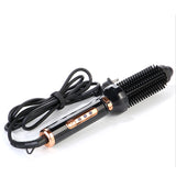 Hair Straightener Brush 2 In 1 Heating Curler hair Comb Styler Hair Straightening Iron Straightener comb