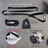 Heavy Duty Farmers Walk Straps Weightlifting Handle Straps for Barbell Plates Metal Gym Handles Functional Exercise Equipment