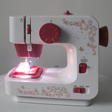 Wholesale High Quality Automatic Household Sewing Machine Pink Overlock Sewing Machines Battery Operated 12 Stitches DIY