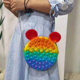 Large-Size Backpack Toys Mini Stress Reliever Toys for Adult Children Push Bubble Antistress Fidget Toys Funny Pop Its New Bag