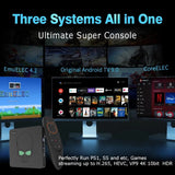 Kinhank™ Retro Super Console X King Amlogic S922X Android TV Box Emuelec 3 In 1 Videa Game Console For PS1/PSP/N64 Wifi 6 Player