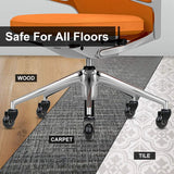 5 Pcs Replacement Chair Caster Wheels 2 inch, Heavy Duty Wheels with Plug-In Stem 7/16 X 7/8 inch,Quiet &amp; Smooth Rolling
