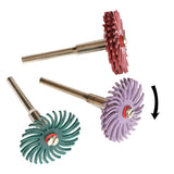 50Pcs 1 Inch Radial Bristle Disc Kit Abrasive Brush 3mm Shank Detail Polishing Wheel for Rotary Tool Accessories
