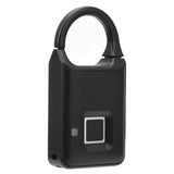 Smart Door Lock Metal Fingerprint Door Lock Padlock Stainless Steel Biometric Portable Outdoor Padlock Dustproof Waterproof Lock