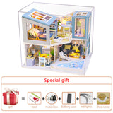 Big Doll House Furniture Miniature Building Kits Diy Dollhouse Kit Roombox Villa Garden Wood Houses Toy For Children Adult Gifts