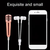 TPE Portable Mini Handheld Microphone Speaker Mic Player with 3.5mm Interface for Smartphone Laptop PC