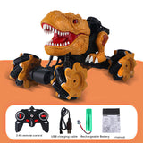 Children Dinosaur Remote Control Car Roatable Fade-Resistant High-Power Monster Off-Road Crawler Radio Control  Truck Toy