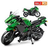 862pcs City Off-road Motorbike Model Building Blocks High-tech Racing Car Motorcycle Educational Gifts Toys For Children