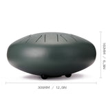 Handpan drum 12 Inch 13 Tone Steel Tongue Drum Hand Pan Drum With Drum Bag &amp; A Pair Of Mallets for Yoga Meditation Percussion
