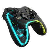 Wireless Bluetooth-compatible Game Controller Rgb Colorful Transparency Gamepad Compatible For Android/ios/pc/ns Host/p4/p3 Host