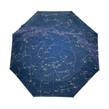 2021 Creative Automatic 12 Constellation Universe Galaxy Space Stars Umbrella Map Starry Sky Folding Umbrella Parasol For Women