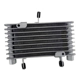 Motorcycle Oil Cooling Cooler Radiator Aluminum Alloy Transmission Engine Racing Oil Cooler Silver