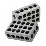 2Pcs Matched Ultra Precision 1-2-3 Blocks 23 Holes Heat Treated Cross Drilling Machine Tool