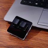 OSU Mini 2 key Keyboard Photoshop Drawing Keyboard Silver Switch Programming Macro Keypad Mechanical Keyboard With Software