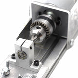 DC12-24V 96W Mini Lathe Beads Machine Woodwork DIY Lathe Standard Set with Power carving cutter Wood Lathe