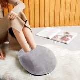 Usb Foot Warmer Heating Winter Foot Warmer Home Travel Office Slipper Pure Color Plush Dismantling And Washing Electric Shoes