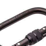 10 Pieces Oval Shape 25KN Screw Lock Carabiner Hook Rock Climbing Rappelling Rock Climbing Hiking Exploring Rappelling Rescue