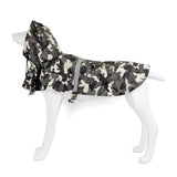 PU leather Dog raincoat Reflective adjustable for chihuahua husky pitbull small to big dogs raining coat with Hood dog supplies