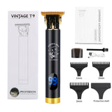 LCD Hair Clippers Professional Hair Cutting Machine Hair Beard Trimmer For Men Barber Electric Shaving T-Outliner Men