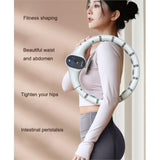 Smart Huula Hoops Fitness Smart Counting Exercise Ring Adjustable Home Fitness Bodybuilding Ring Muscle Building Exercise Hoop