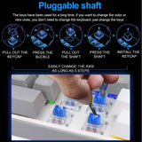 K617 Rainbow USB Mini Mechanical Gaming Keyboard Blue Switch 61 Keys Wired detachable cable,portable for travel