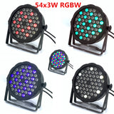 Led par lights 54x3W DJ Par LED RGBW Wash Disco Light 54x4W RGB 3in1 Windmill Color uv light DMX Controller effect light