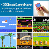 3 inch Handheld Game Consoles 400 IN 1 Retro Video Game Console 8 Bit Game Player Handheld Game Players Gamepads for Kids Gift