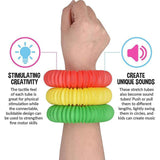 Colorful Fidget Pop Tubes Toys Autism Adults Sensory Stress Relief Toys Kids Funny Early Educational Antistress Toy