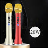 L-698DSP 20W Bluetooth Wireless Microphone Handheld Karaoke Mic USB Mini Home KTV For Music Professiona Speaker