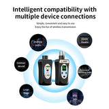 Uhf48v Bluetooth-compatible Transmitter Receiver Plug-play Audio Adapter For Dynamic Condenser Microphone