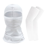 Summer Face Cover Arm Sleeves Set Women Men Breathable Face Sun Protection Long Arm Sleeves for Camp Cycling Mounteering Fishing