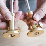 Wheel Marking Gauge with 1/32nd &amp; 1mm Scale, Wood Scribe Tool Parallel Line Drawing Mortise Marking Ruler