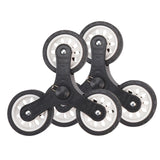 1 Pair Stair Climbing Shopping Cart Replacement Wheels Trolley Casters for Shopping Laundry Cart Household Hardware