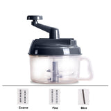 Manual Meat Grinders Vegetable Cutter Food Processor Chopper Container for Kitchen Tool