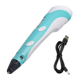 3D Pen Screen DIY 3D Printing Pen With ABS PLA Filament Creative Toy Gift 3 D Printer Pen Drawing For Kids Christmas Birthday