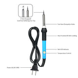 858D 700W Soldering Station LED Solder Iron Desoldering Station BGA Rework Solder Station Hot Air Gun + Electric Iron Set