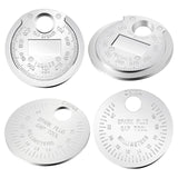 4 Pieces Gapper Gauge Spark Plug Space Tools Wire Plug Space Measuring Tools Silver Scale From .020Inch To .100Inch