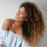 African wig small curly hair gradient color high temperature silk chemical fiber hair curtain